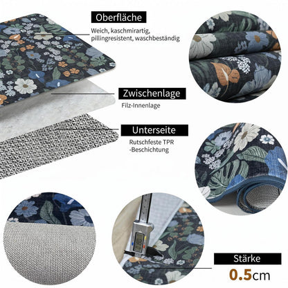 Waschbarer Boho Teppich 200x300 – Rutschfest & Kurzflor