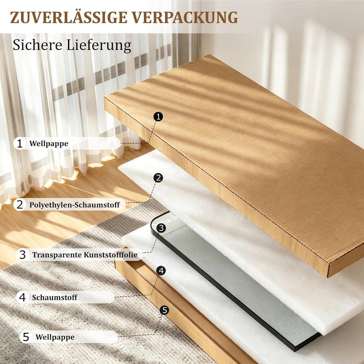 Ganzkörperspiegel Standspiegel Schwarz 142x53 cm mit Aluminiumrahmen