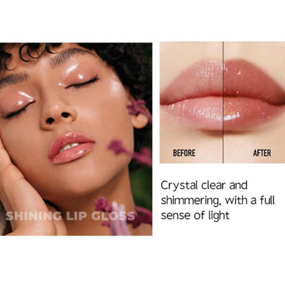 8-teiliges Lipgloss-Set mit Schimmer & Feuchtigkeit