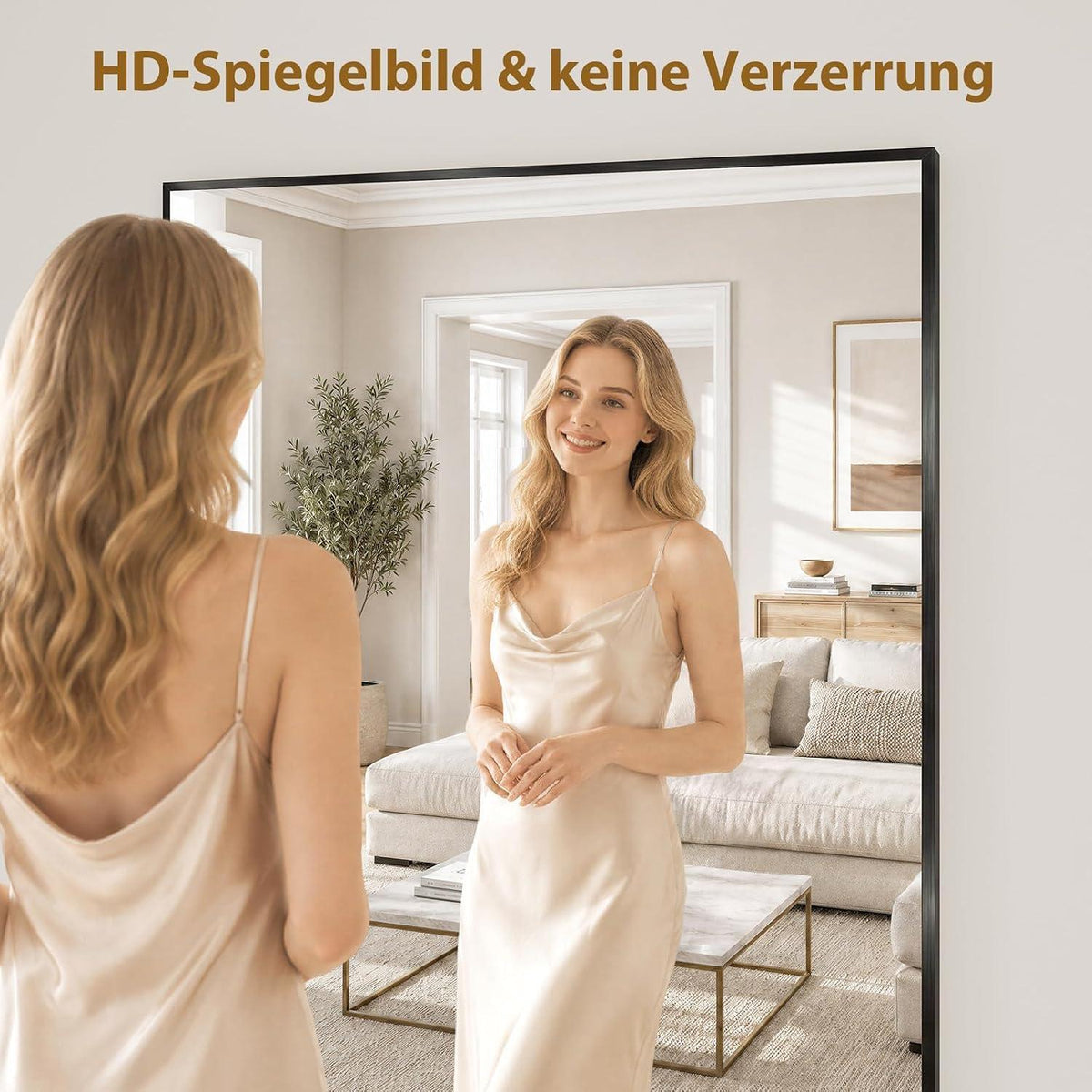 Badspiegel 127x75cm mit ESG-Glas & Rostschutz