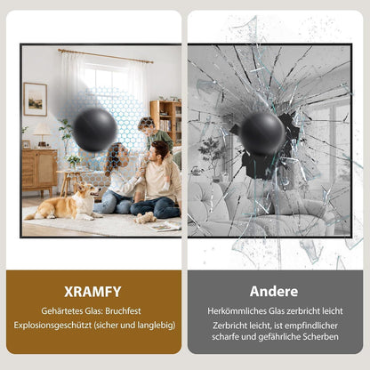 Großer Wandspiegel 152x90cm – Rostfrei & Sicherheitsglas