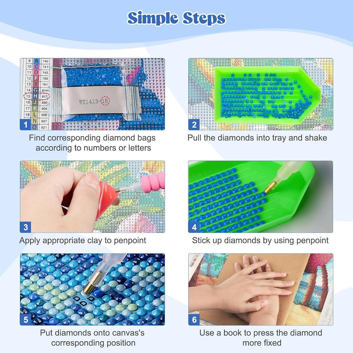 5D Diamantmalerei Buchladen – DIY Set für Erwachsene & Kinder