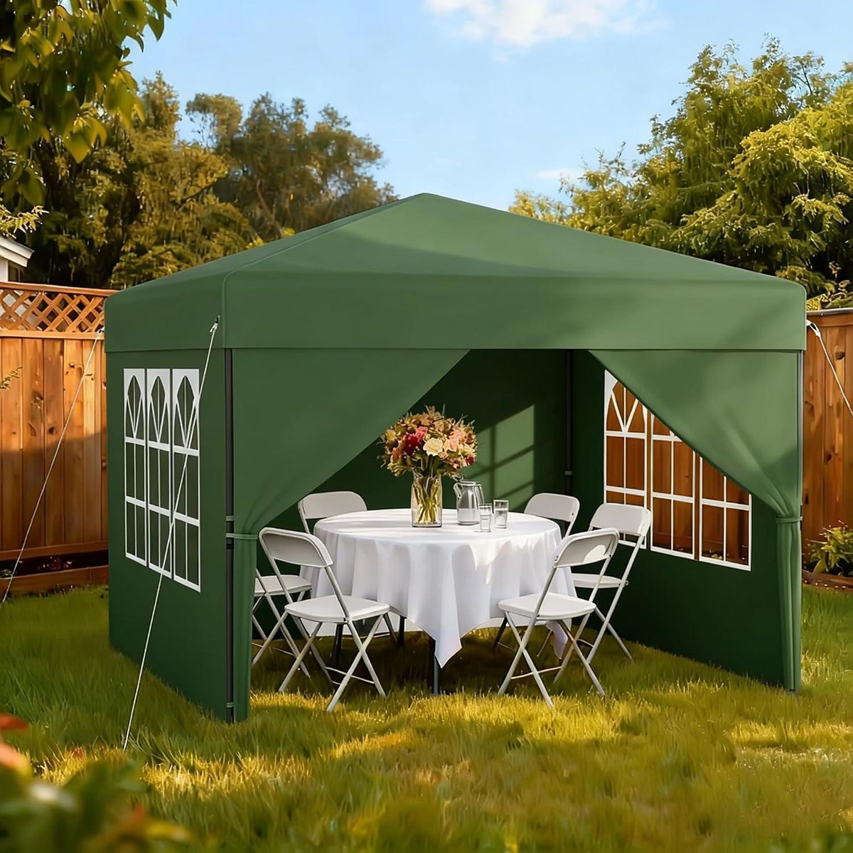 Pop Up Pavillon 2.5x2.5m – Schnellaufbau, Wasserdicht & UV-Schutz