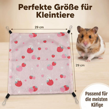 Hängematte 2er Set für Meerschweinchen & Hamster – Weich & Atmungsaktiv