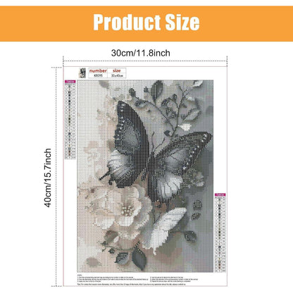 Diamant Painting Schmetterlinge & Blumen 5D DIY Set