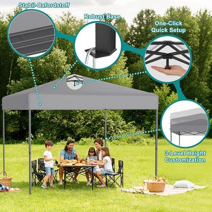 3x3 Pavillon Wasserdicht – Pop-Up Partyzelt für Garten & Outdoor