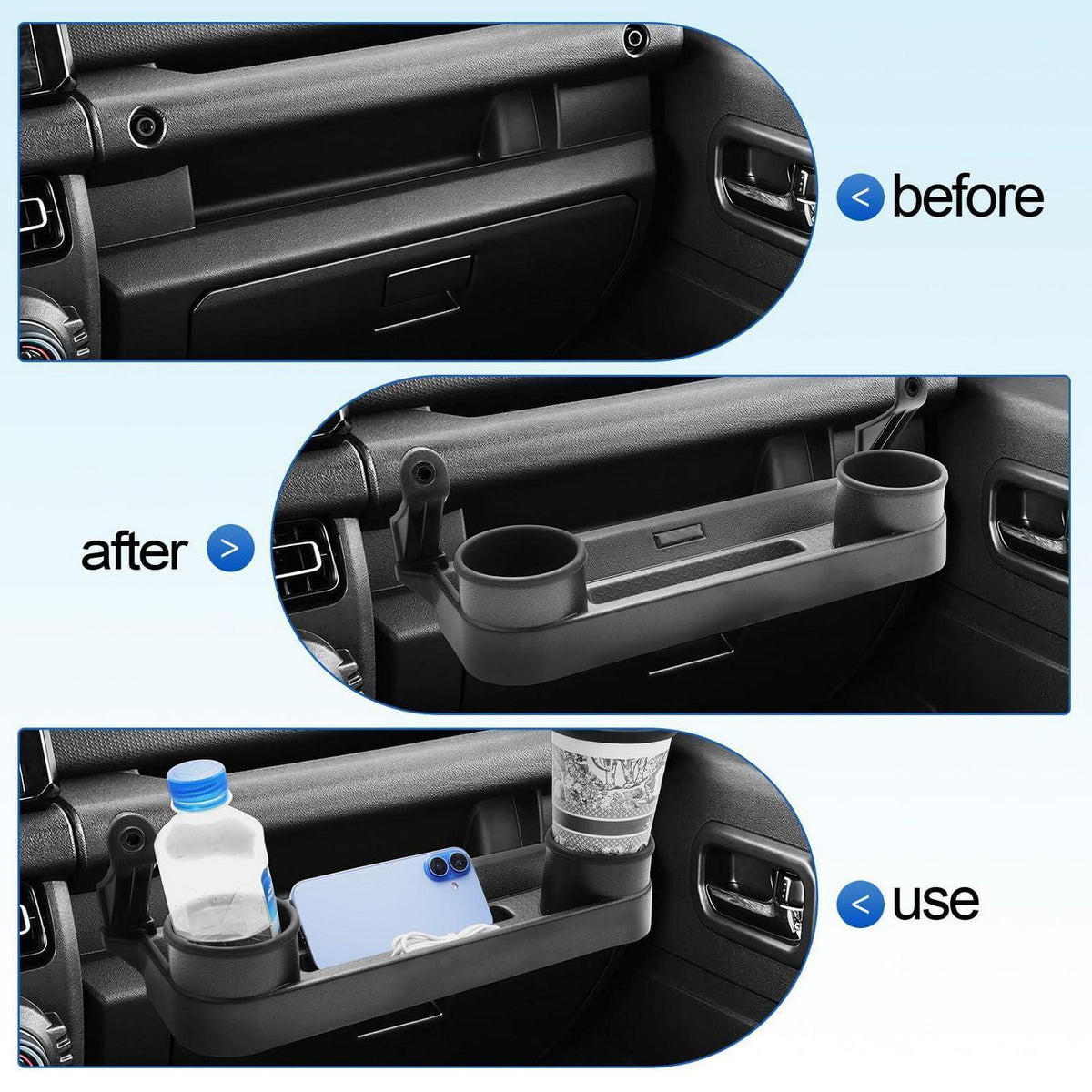 Becherhalter & Organizer für Suzuki Jimny JB64/JB74 2018-2026