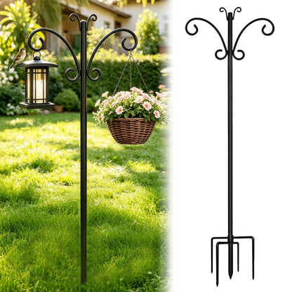 Schäferhaken 233cm – Robuster Metall Gartenstecker für Deko & Futter