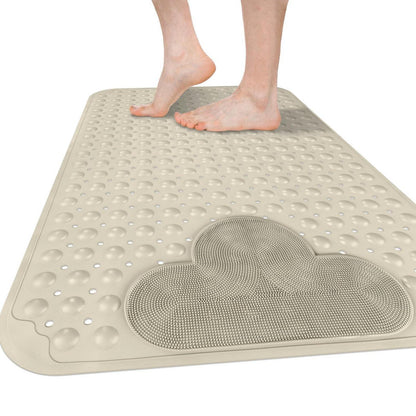 Rutschfeste Duschmatte 60x90cm – Komfortable TPE Duscheinlage mit Saugnäpfen