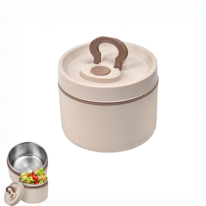 Edelstahl Lunchbox 650ml - Thermobecher für Essen & Trinken