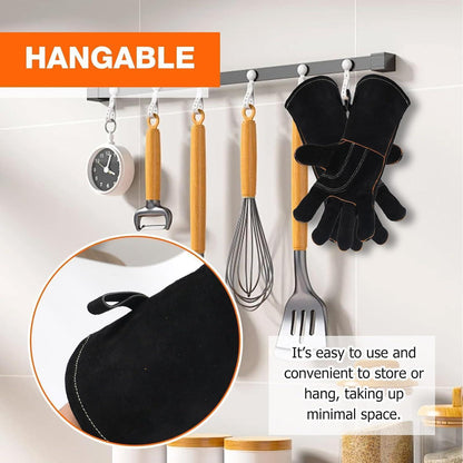 Hitzebeständige Grillhandschuhe & Schürze mit Taschen