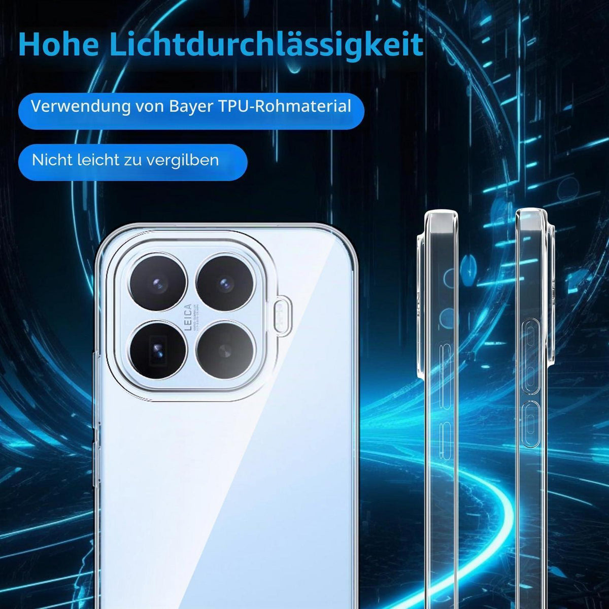 Xiaomi 17T 5G Hülle - Transparente Silikon Schutzhülle