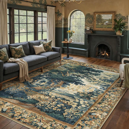 Vintage Teppich 300x400cm – Bunt & Waschbar für Wohnzimmer