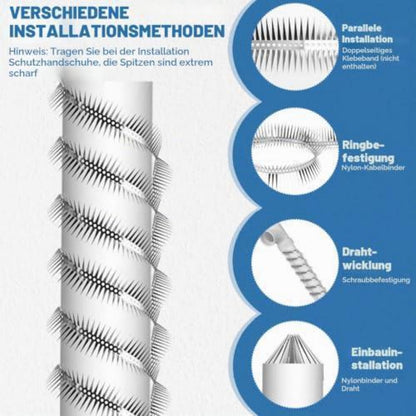 Marderschutz Fallrohr Edelstahl 3m - Tierabwehr für Haus & Garten