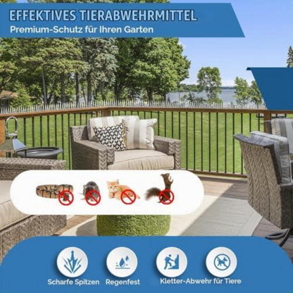 Marderschutz Fallrohr Edelstahl 3m - Tierabwehr für Haus & Garten