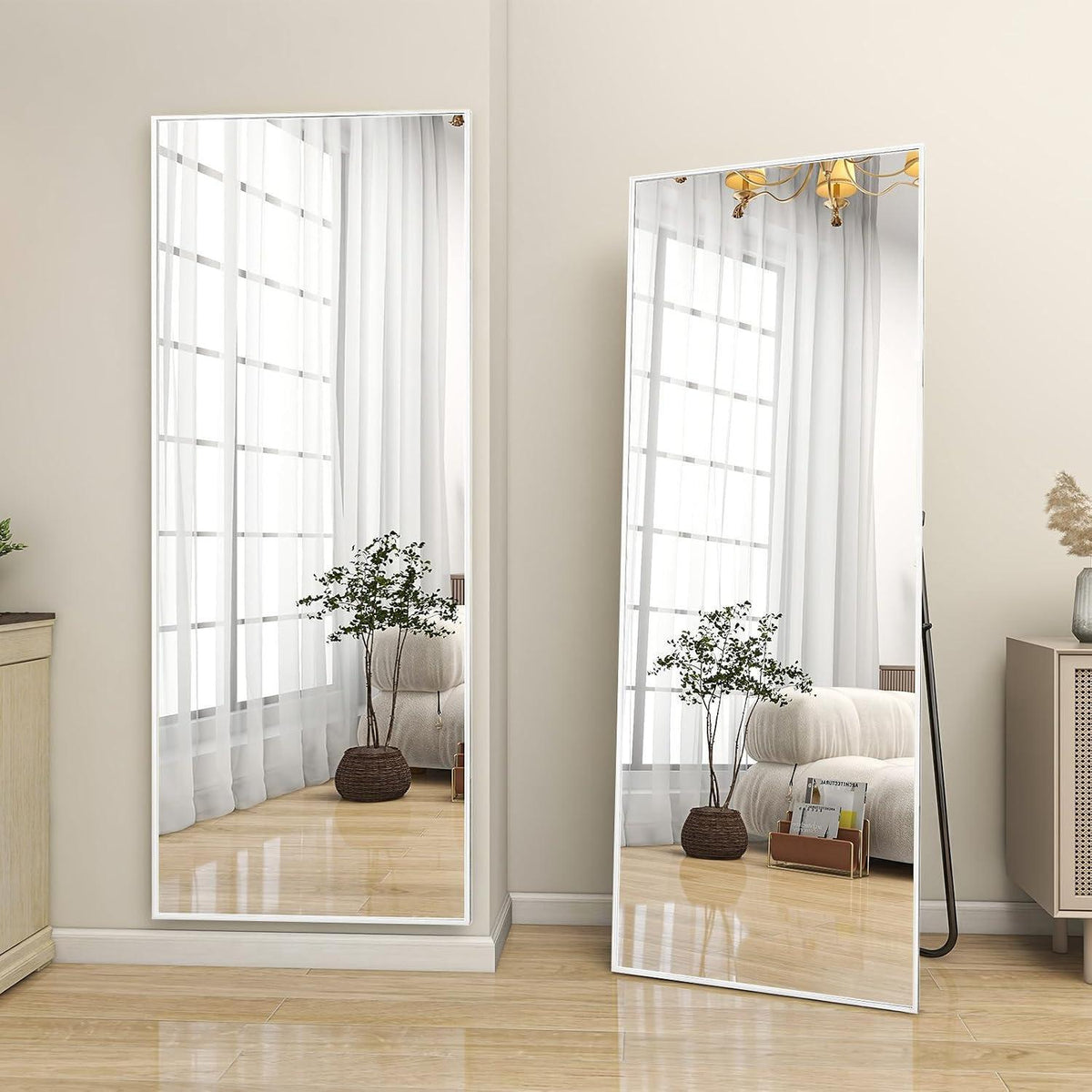 Ganzkörperspiegel 165x60cm mit Ständer – Modern & Vielseitig