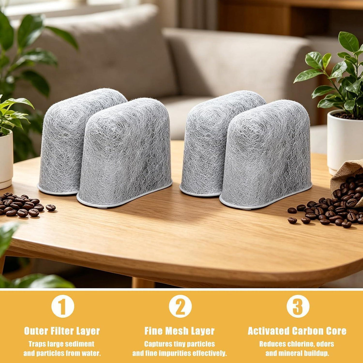 12x Aktivkohlefilter für Kaffeemaschine – Wasserfilter Kartuschen