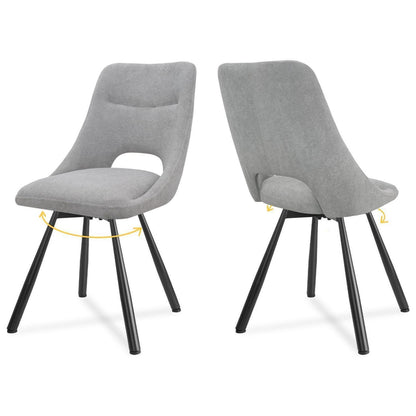 Drehbarer Esszimmerstuhl Set |, Ergonomisch & 360°