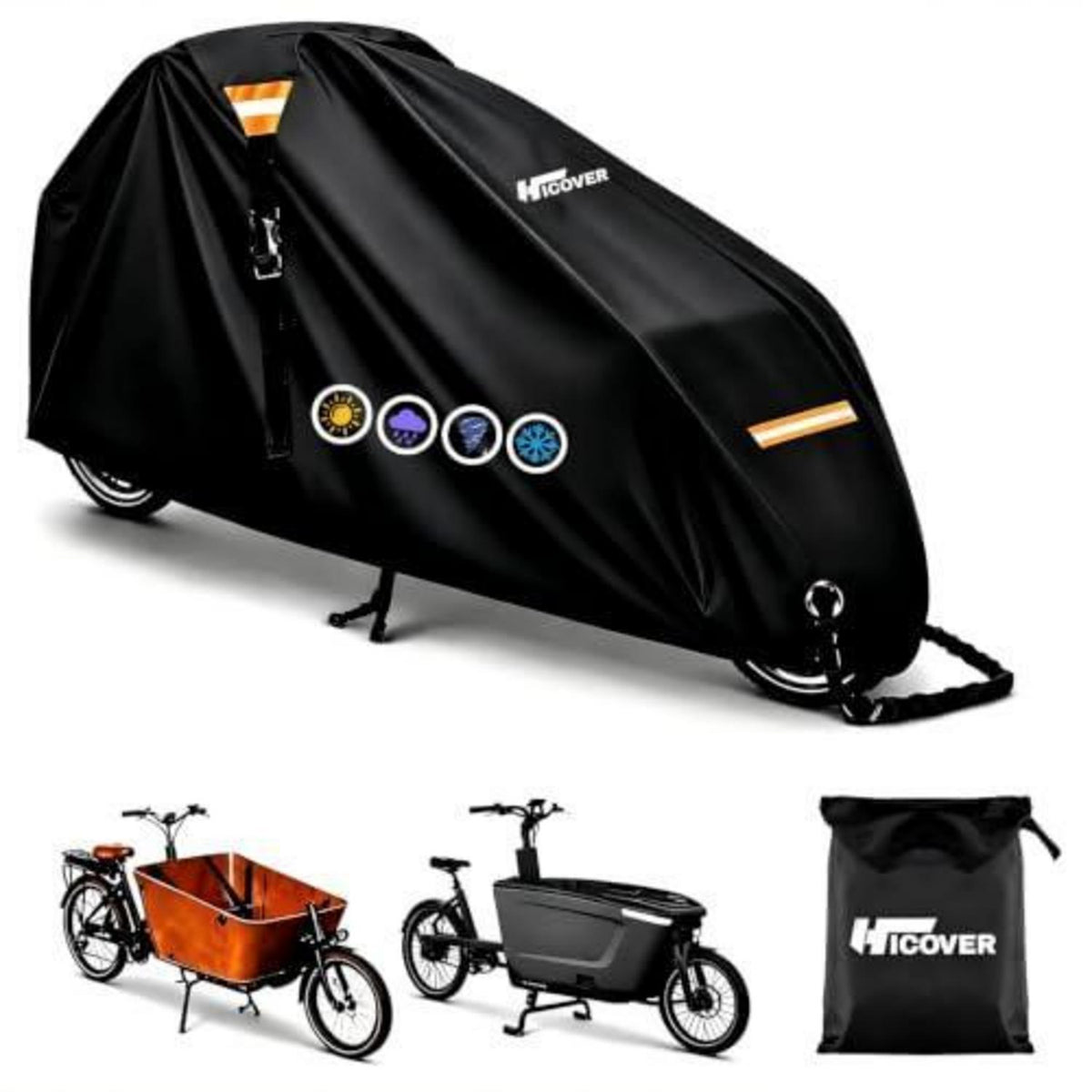 Lastenrad Abdeckung wasserdicht – Schutzhülle für 2-Rad Modelle