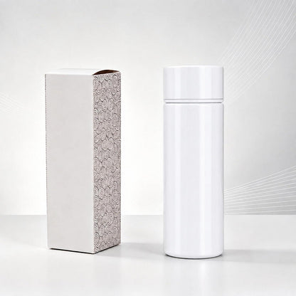 Mini Thermosflasche 150ml für unterwegs, isoliert, weiß