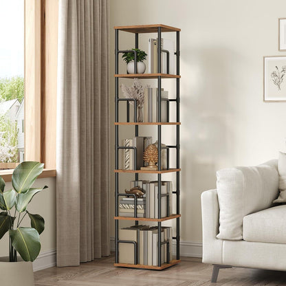 Drehbares 5-Ebenen Bücherregal für Wohnzimmer & Homeoffice
