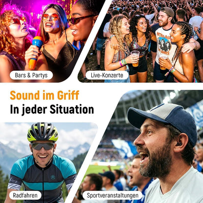 Konzert-Ohrstöpsel mit 22 dB Geräuschreduzierung – Schwarz