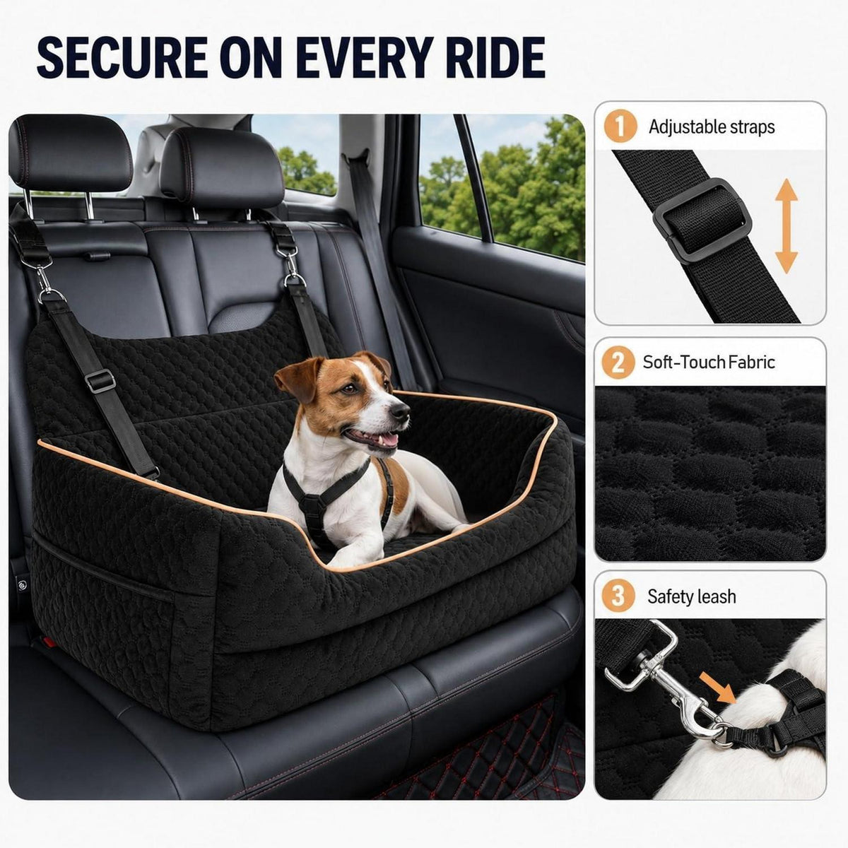 Hunde Autositz – Komfortabel & Vielseitig für Große & Kleine Hunde