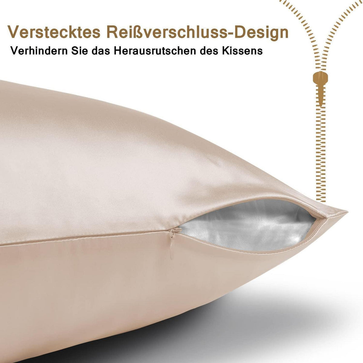 Seidenkissenbezug 30x50 Maulbeerseide – Für Haut & Haar
