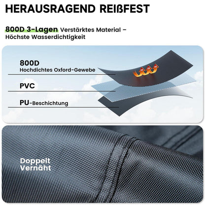 Fahrradabdeckung für 2 Räder – Wasserdicht & Winddicht