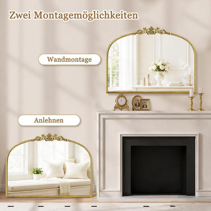 Goldener Vintage Wandspiegel barock 80x60cm
