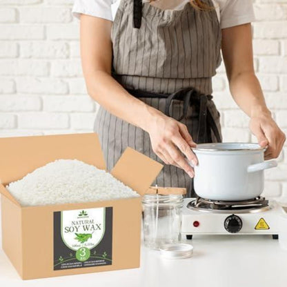 Sojawachs für Kerzen (2x3KG) - Premium, Nachhaltig & Rein