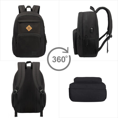 Laptop Rucksack 2er-Set, Schulrucksack für Herren Damen, 15,6/17,3 Zoll