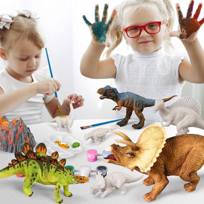 3D Dinosaurier Malset für Kinder – Kreatives Geschenk (2er Pack)