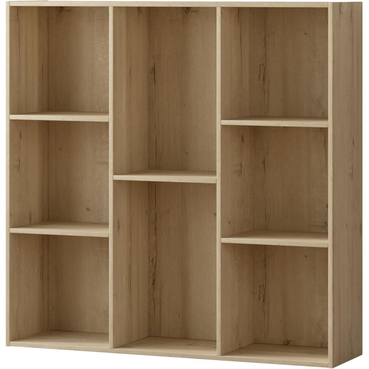 Holz Würfelregal 8 Fächer mit Rückwand – Bücherregal & Raumteiler