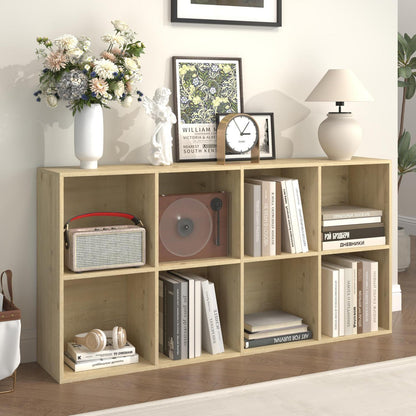 Holz Würfelregal 8 Fächer | Bücherregal & Raumteiler Weiß