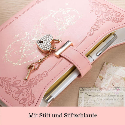 Notizbuch mit Schloss & Schlüssel – Fuchs Design A5