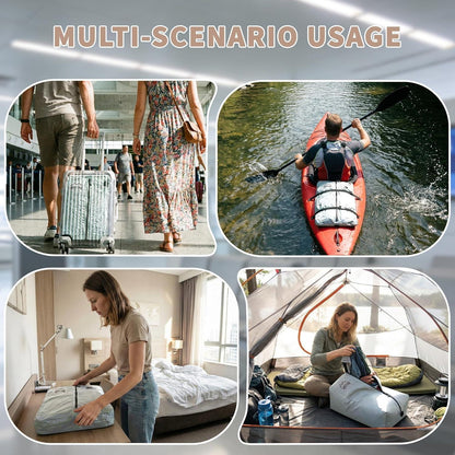 Koffer Organizer Set 5-teilig mit Vakuumbeuteln & Pumpe