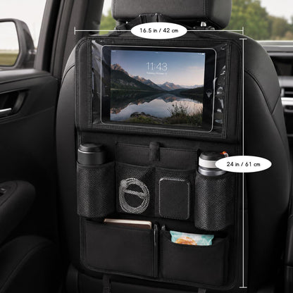 2x Autositz Organizer Kinder mit Klapptisch & Tablet-Halterung
