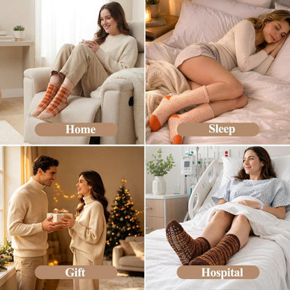 Kuschelsocken Damen warm rutschfest Gr. 36-42 Herbstserie Geschenk
