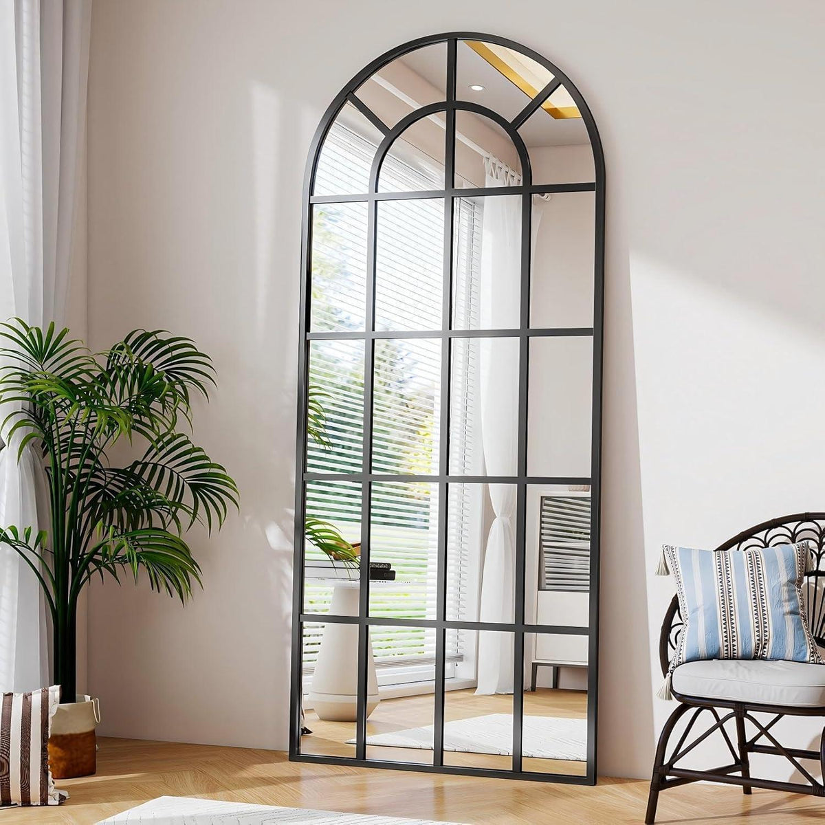 Großer Standspiegel mit Bogenform – 175x65 cm für Wohnzimmer