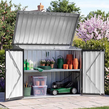 Metall-Gartenschuppen 4x2 Fuß mit Front- & Deckeltür