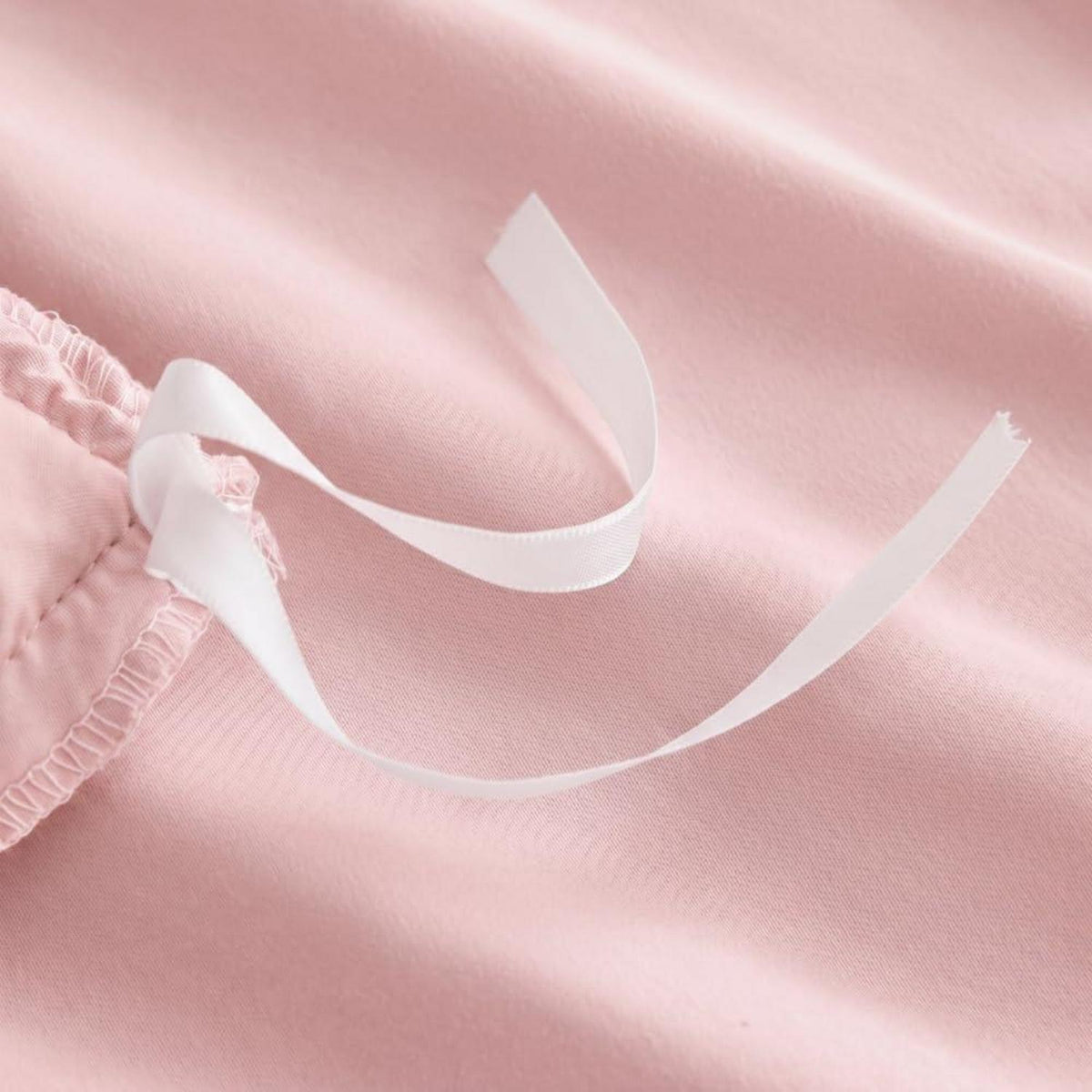 Rüschen Bettwäsche Set Rosa 200x200 + 2x 80x80cm