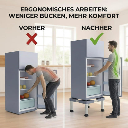 Kühlschrank Sockel Höhenverstellbar Grau – Stabil & Ergonomisch