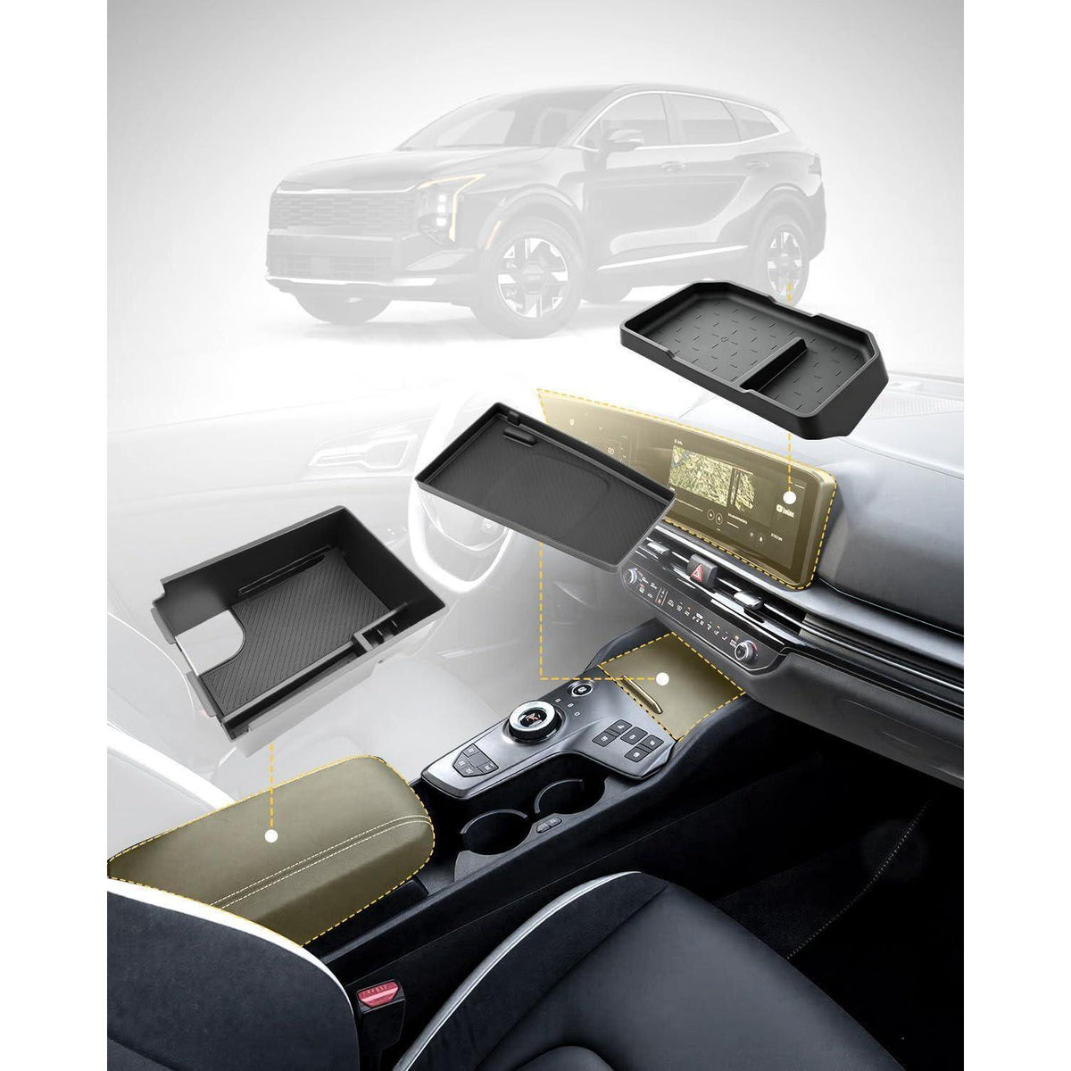 3er Set Auto Organizer Kia Sportage NQ5 Facelift 2026+