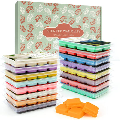 BELLEFÉE XL Duftwachs Set 100% Sojawachs Duftwachswürfel 16 Düfte Kerzenwachs